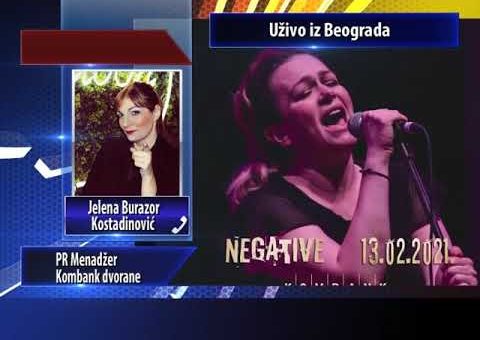 KCN Popodne – Jelena Burazor Kostadinovic – PR Menadzer Kombank dvorane ( TV KCN 01.02.2021.)