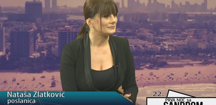 Prva noc sa dr Sandrom 22 – Natasa Zlatkovic, poslanica (TV KCN 03.04.2021)