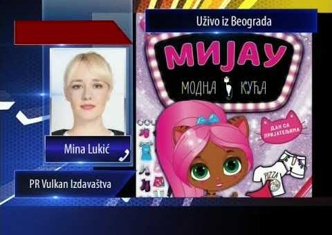 Srbija online – Fono ukljucenje Mina Lukic, PR Vulkan izdavastva (TV KCN 01.04.2021)