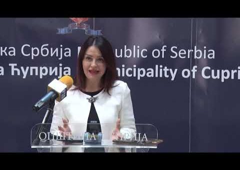Info – Drzavna sekretarka za brigu o porodici i demografiju posetila Cupriju (TV KCN 21.10.2021)