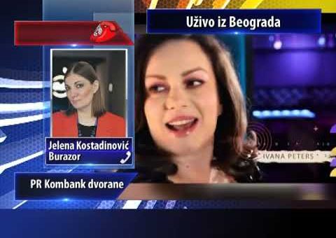 KCN Popodne – Fono ukljucenje Jelena Kostadinovic Burazor, PR Kombank dvorane (TV KCN 18.12.2021.)