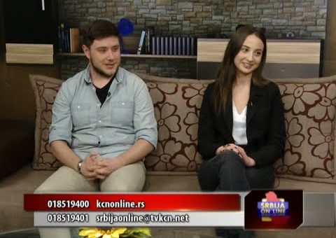 Srbija online – Anastasija Stamenkovic i Ilija Pejcic  (TV KCN 19.04.2021.)