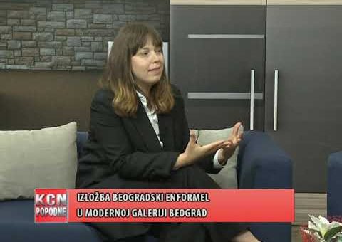 KCN Popodne – Marija Miletic, kustoskinja Moderne galerije Beograd (TV KCN 12.06.2021)