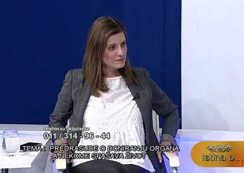 Istina O – Predrasude o doniranju organa a nekome spasava zivot (TV KCN 06.05.2022.)