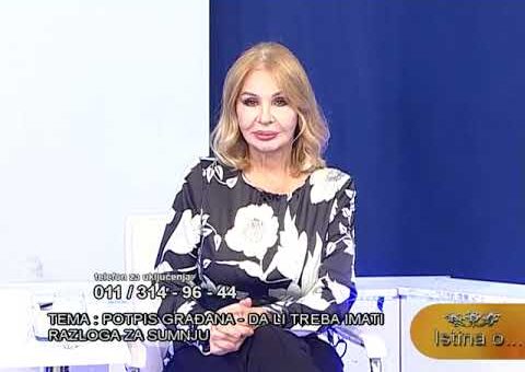 Istina O: Popis gradjana – Da li treba imati razloga za sumnju (TV KCN 07.10.2022.)